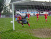 Simon Tricker in near post action in the visitor's goal (Click to enlarge)